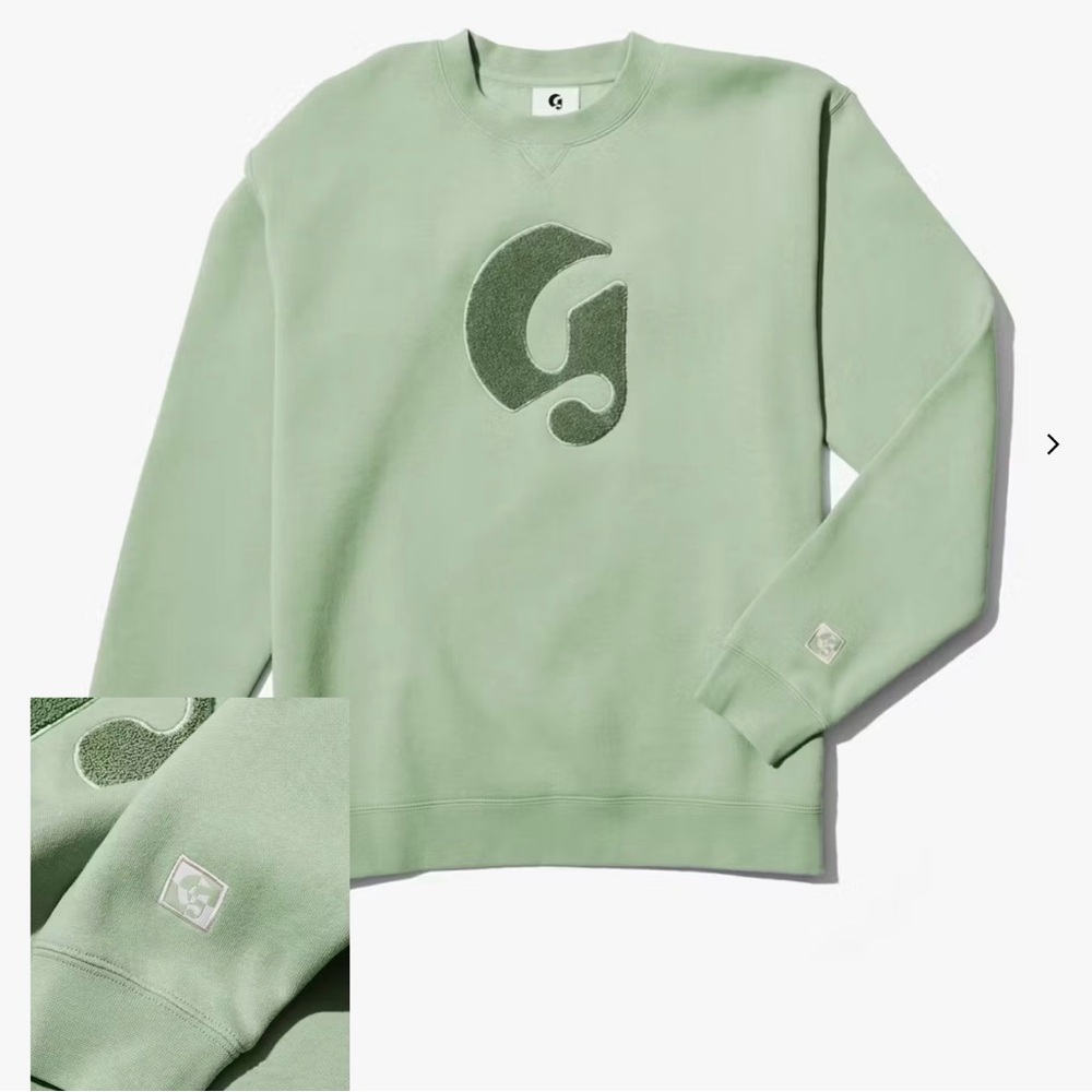 Glossier Boston Green Crewneck Sweatshirt